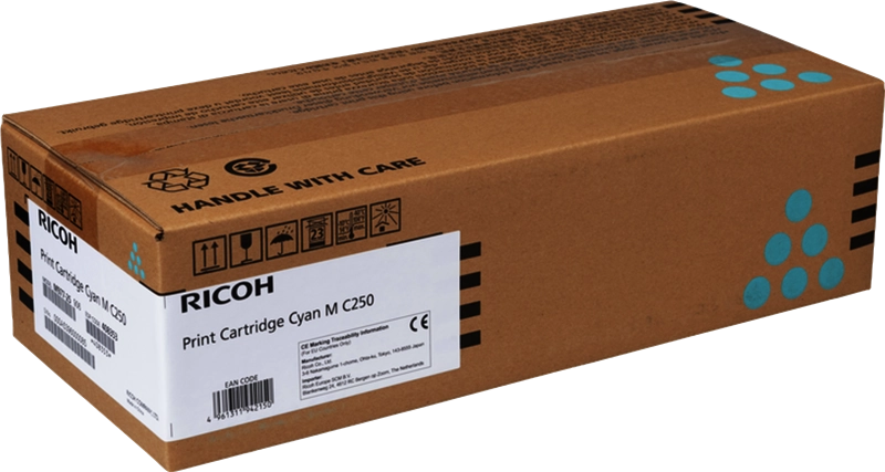 Ricoh Mc250/Pc300/Pc301/Pc302 Cyan Cartucho De Toner Original - 408353/M C250C