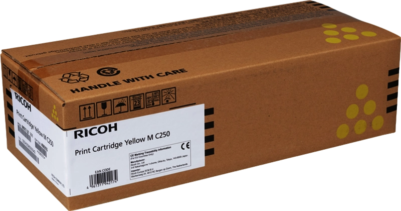 Ricoh Mc250/Pc300/Pc301/Pc302 Amarillo Cartucho De Toner Original - 408355/M C250Y