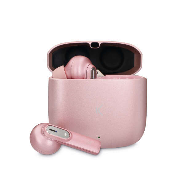 Ksix Spark Auriculares Inalambricos Con Microfono Bluetooth 5.2 - Dual Mic Con Cancelacion De Ruido Y Sonido Lossless Hd - Autonomia Hasta 7H - Control Tactil - Compatibles Con Asistente De Voz