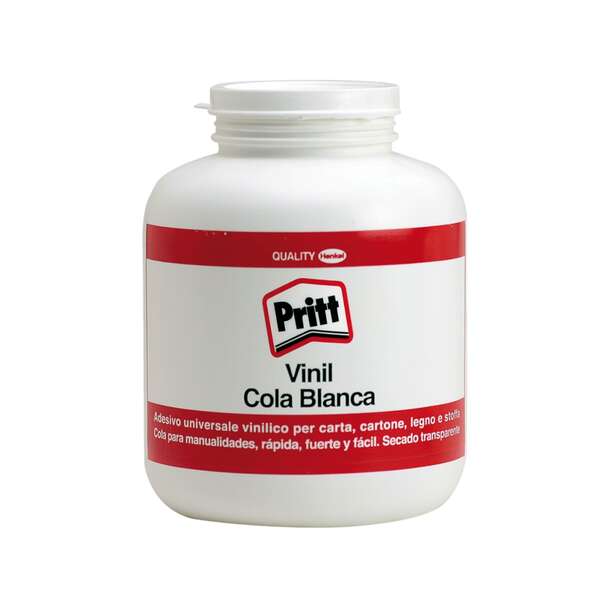 Pritt Cola Blanca 1Kg - Sin Disolventes - Lavable A 20ºc - 90% De Ingredientes Naturales - Seguro Para Los Niños