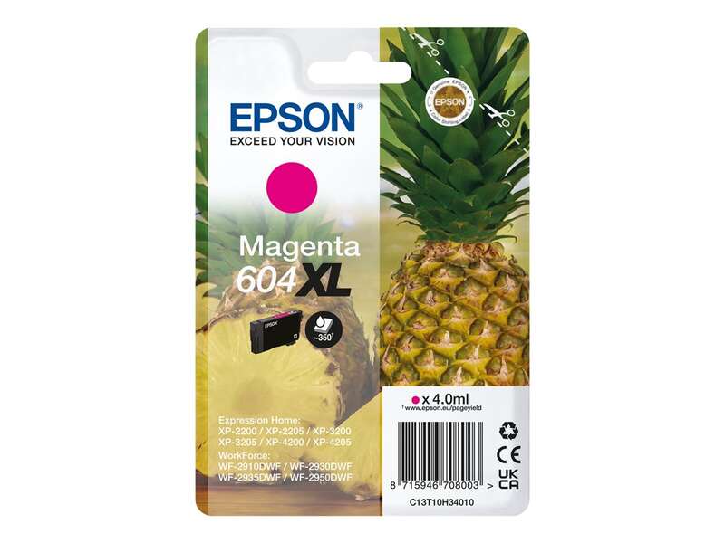 Epson 604Xl Magenta Cartucho De Tinta Original - C13T10H34010