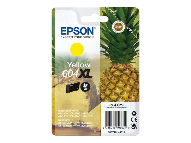 Epson 604Xl Amarillo Cartucho De Tinta Original - C13T10H44010