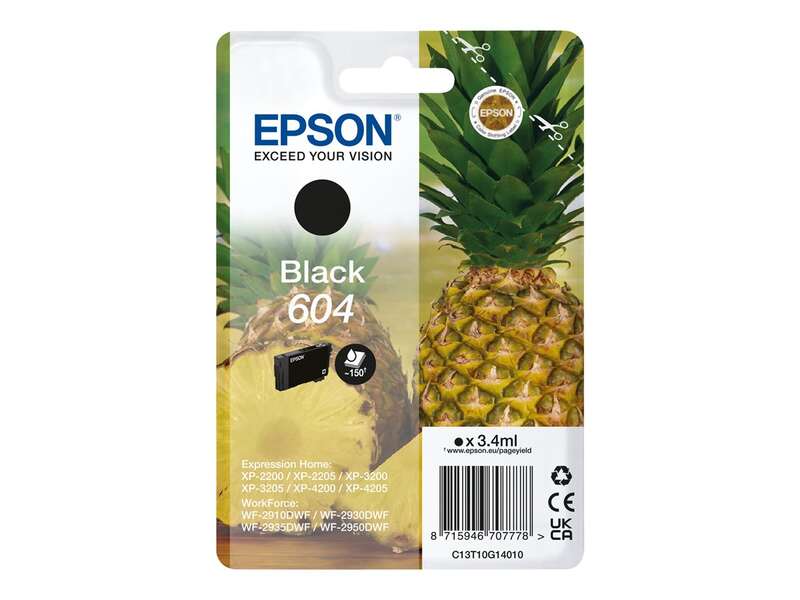 Epson 604 Negro Cartucho De Tinta Original - C13T10G14010