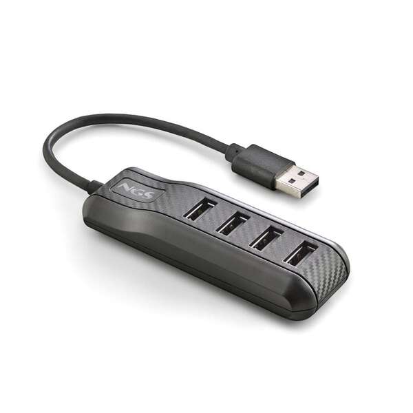 Ngs Port 2.0 Hub Usb 2.0 - 4 Puertos Usb 2.0 - Velocidad Hasta 480Mbps