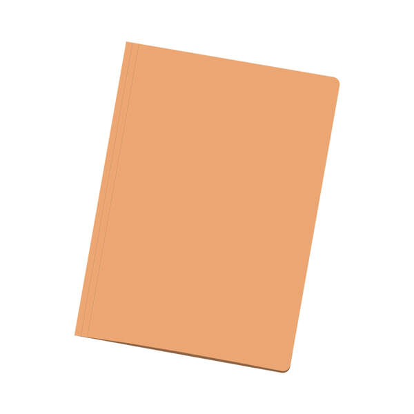 Dohe Pack De 50 Subcarpetas De Cartulina - Tamaño Folio - Ranura Para Fastener - Color Naranja Claro
