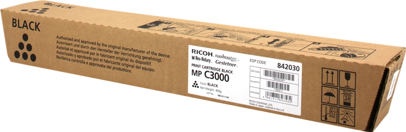 Ricoh Aficio Mp-C2500/Mp-C3000 Negro Cartucho De Toner Original - 888640/888636/842030