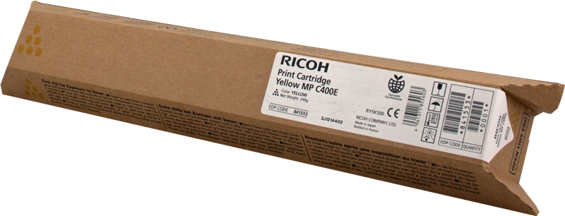 Ricoh Aficio Mp-C300/Mp-C400/Mp-C401 Amarillo Cartucho De Toner Original - 842236/842041/841553/841302