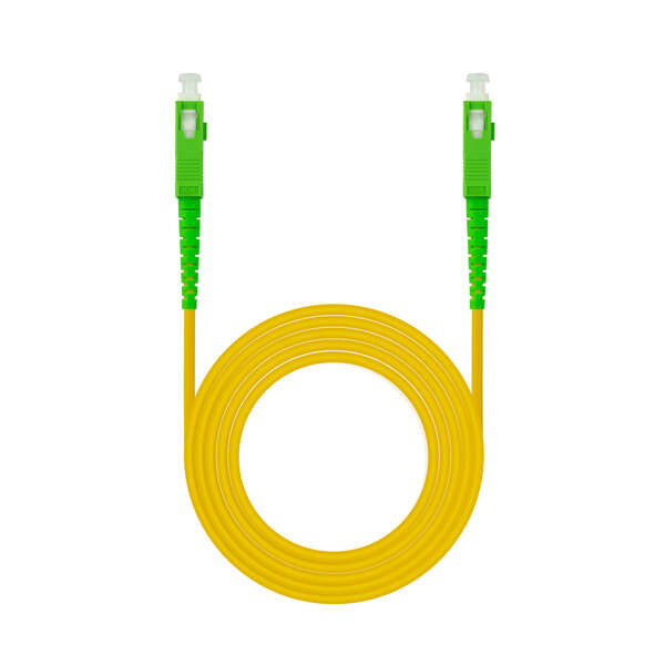 Nanocable Cable Fibra Sc/Apc-Sc/Apc Monomodo Lszh 1M - Color Amarillo
