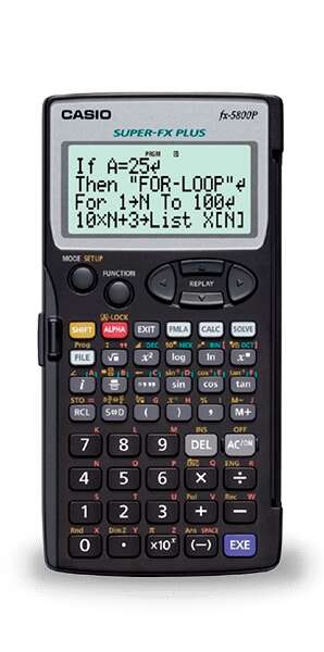 Casio Fx-5800Plus Calculadora Programable De Sobremesa - Pantalla De 4 Lineas - 664 Funciones - 26 Memorias - 128 Formulas Almacenadas - Alimentacion Con Pilas