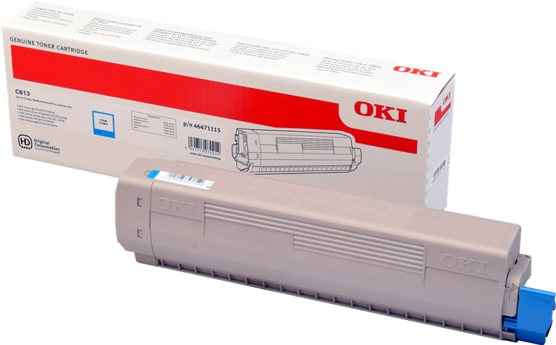 Oki C813 Cyan Cartucho De Toner Original - 46471115