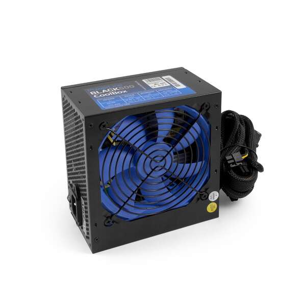 Coolbox Powerline Black 500 Fuente De Alimentacion 500W Atx - Ventilador 120Mm- Cables Mallados
