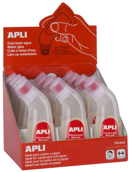 Apli Cola Base Agua 70Ml - Facil Aplicacion - Secado Rapido - Resistente Al Agua - Transparente