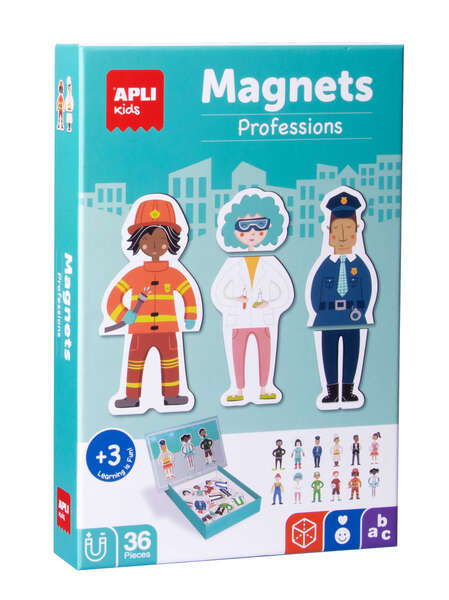 Apli Magnets Profesiones - Imanes Tematicos De Profesiones - Varios Diseños - Tamaño Estandar