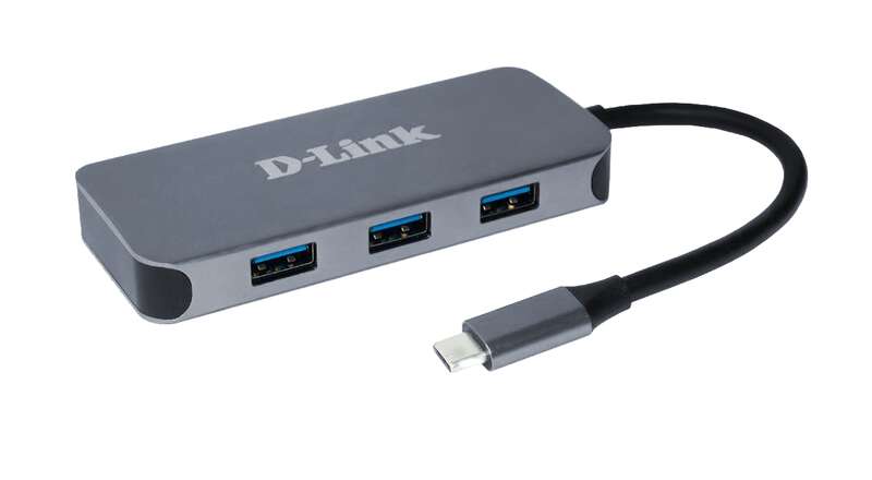 D-Link Hub Usb-C Con  3X Usb 3.0, 1X  Usb-C, 1X Hdmi 4K, 1X Rj45