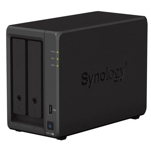 Synology Diskstation Ds723+ Servidor De Almacenamiento Nas - Hasta 2 Unidades De Almacenamiento - Interfaz Soportado M.2, Sata Iii - Compatible Con 2.5
