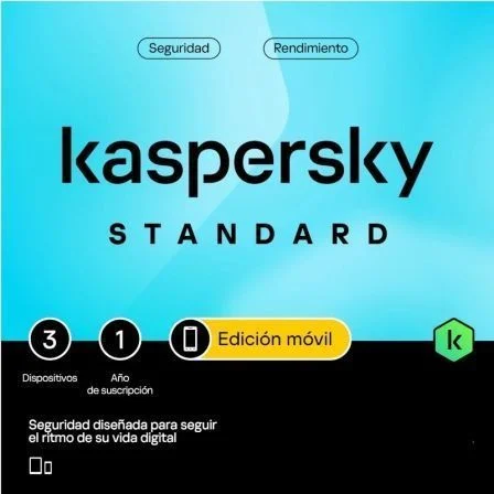 Kaspersky Standard Mobile Antivirus - 3 Dispositivos - Servicio 1 Año