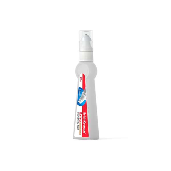 Erichkrause Pegamento Roller - 50 Ml - Alta Capacidad Adhesiva - Aplicador De Rodillo - Transparente