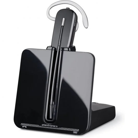 Plantronics/Poly Cs540 Auricular Inalambrico Monoaural Dect + Hl10 Descolgador Electronico - Ajuste Sobre La Oreja - Color Negro