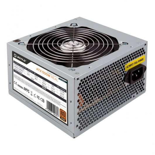 Unykach Atx 500W 80 Plus Bronze Fuente De Alimentacion 500W Atx 2.3 - Pfc Activo - Ventilador 120Mm