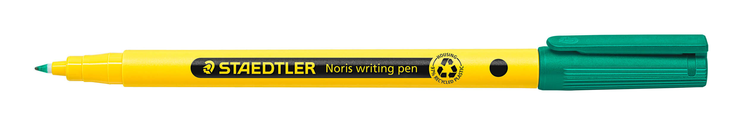 Staedtler 307 Noris Writing Pen Rotulador De Punta Fina - Trazo 0.6Mm Aprox - Tinta Base De Agua - Cuerpo Fabricado En Un 97% De Plastico Reciclado - Color Verde