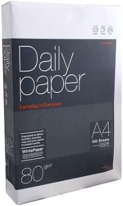 Daily Paper Papel A4 80Gr. 210X297Mm (500 Hojas) Blanco