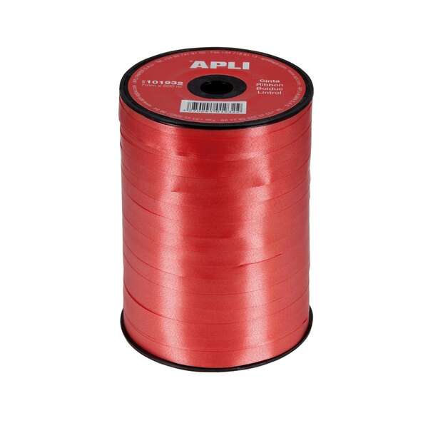 Apli Rollo De Cinta Para Envolver Regalos De 7Mmx400M - Color Rojo