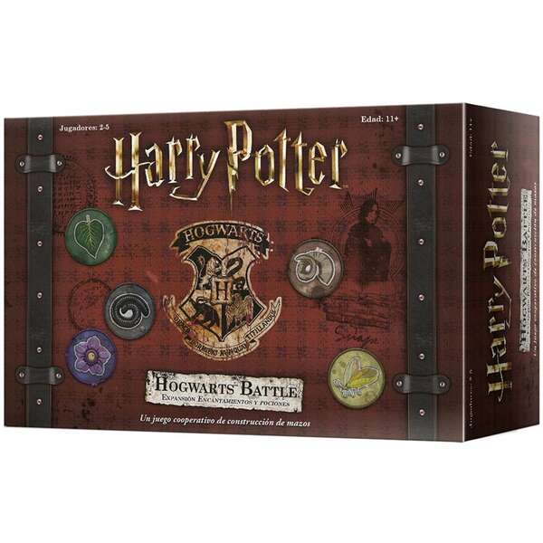 Harry Potter Hogwarts Battle: Encantamientos Y Pociones Juego De Cartas - Tematica Fantasia - De 2 A 4 Jugadores - A Partir De 10 Años - Duracion 30-60Min. Aprox.