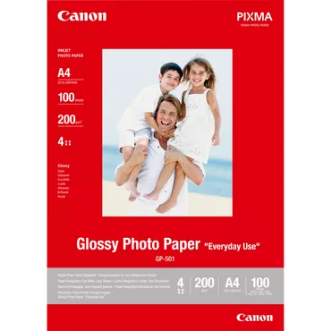 Canon Gp-501 Papel Fotografico A4 Brillo 200Gr 100 Hojas