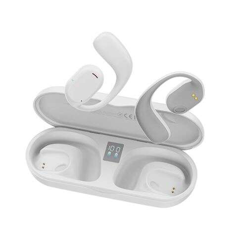 Xo Auriculares Tws X25 - Pantalla Digital + Conduccion De Aire - Color Blanco