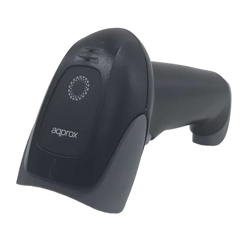 Approx Lector De Codigos De Barras Inalambrico 1D/2D Bluetooth - Indicador Led Y Beeper - Velocidad De Escaneo 30Fps - Disparo Manual O Automatico - Autonomia Hasta 12 Aprox. - Color Negro
