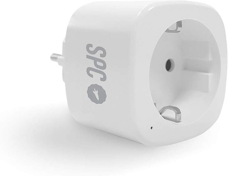 Spc Clever Plug Mini - Enchufe Compacto Inteligente - Control Desde El Movil - Monitoriza Datos De Consumo - Compatible Con Alexa Y Google Home - Construye Tu Propio Hogar Inteligente - Color Blanco