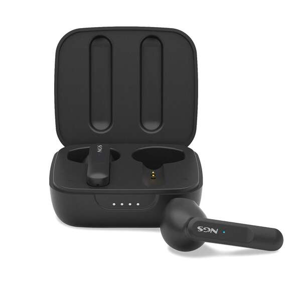 Ngs Artica Move Black Auriculares Intrauditivos Bluetooth 5.3 Tws - Manos Libres - Asistente De Voz - Autonomia Hasta 7H - Base De Carga - Color Negro