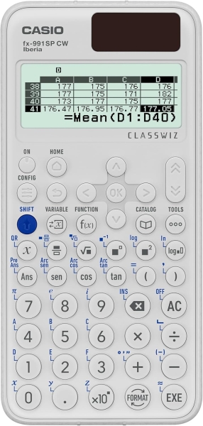 Casio Iberia Classwiz Fx-991 Sp Calculadora Cientifica Pantalla Lcd 12 Digitos - Mas De 560 Funciones - Tapa Protectora - Color Blanco