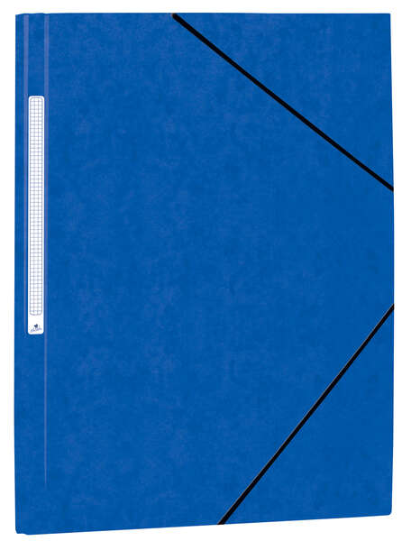 Mariola Carpeta De Carton Simil Prespan Con Etiqueta En Lomo Folio 500Gr/M2 - Medidas 34X25Cm - Cierre Con Goma Elastica - Color Azul