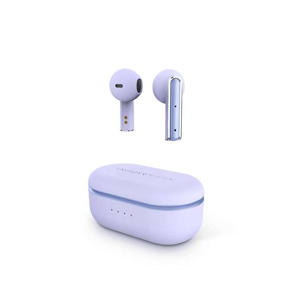Energy Sistem Auriculares Inalambricos Style 4 - Diseño Compacto - Caja De Carga - Color Violeta