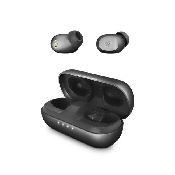 Energy Sistem Auriculares Inalambricos Urban 3 - Inalambricos - Diseño Compacto - Caja De Carga Inalambrica - Color Negro
