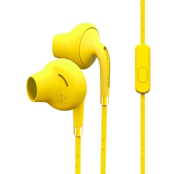 Energy Sistem Auriculares Style 2+ - Graves Profundos - Microfono - Control De Conversacion - Dual Length - Color Amarillo