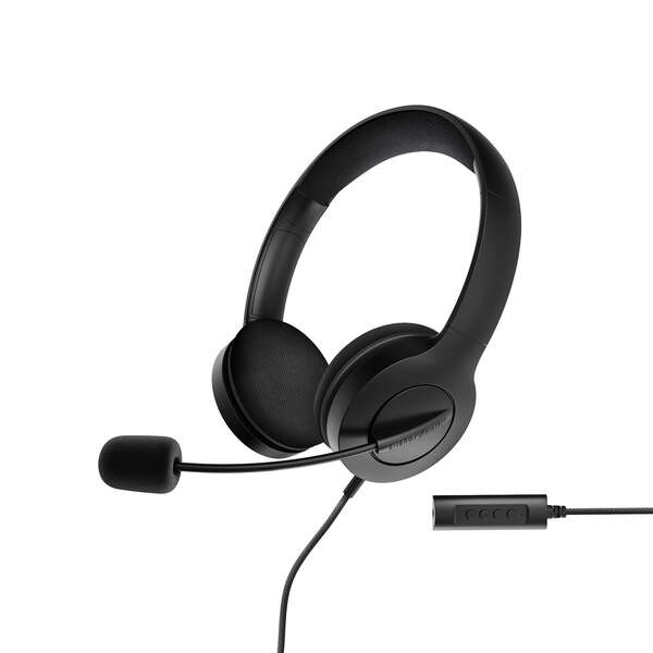 Energy Sistem Auriculares Office 3 - Usb Y 3.5Mm Plug - Control De Volumen Y Silencio - Brazo Retractil Microfono - Color Negro