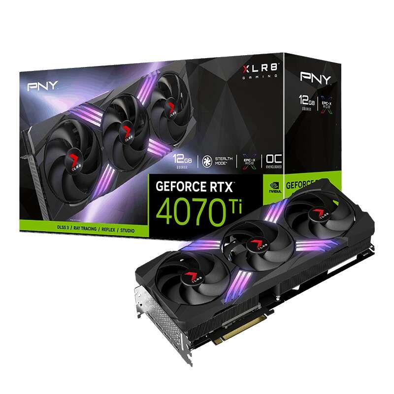 Pny Geforce Rtx 4070 Ti Super 16Gb Xlr8 Gaming Verto™ Triple Ventilador Dlss 3 - Iluminacion Epic-X - Pcie 4.0, Hdmi, Displayport