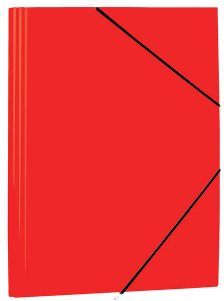 Mariola Carpeta De Polipropileno Con Solapas 450 Micras - Formato Folio - Medidas 34X25Cm - Cierre Con Goma Elastica - Color Rojo