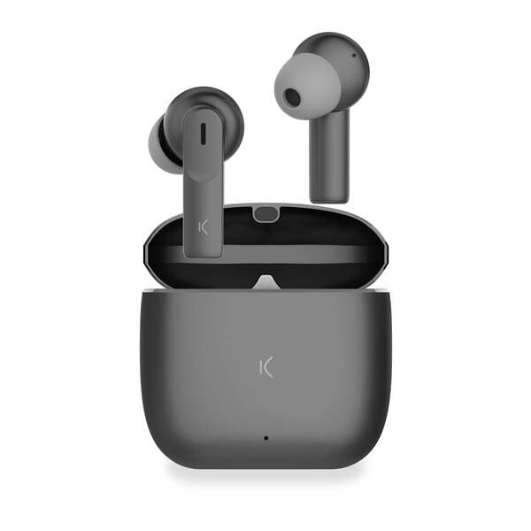 Ksix Meteor Auriculares Inalambricos - Estuche Metalico - Enc - Color Negro