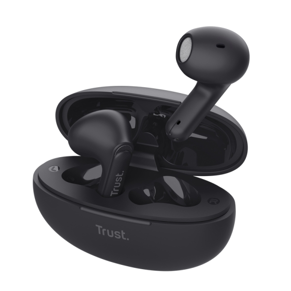 Trust Auriculares Inalambricos Yavi - Inalambricos, Bluetooth - Enc - Color Negro