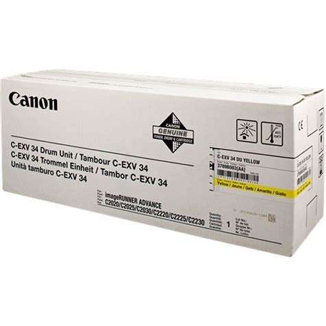 Canon Cexv34 Amarillo Tambor De Imagen Original - 3789B003 (Drum)