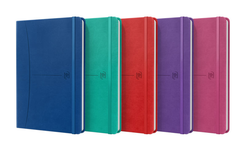 Oxford Signature Cuaderno Cosido Tapa Extradura A5 Liso - 80 Hojas - Colores Surtidos