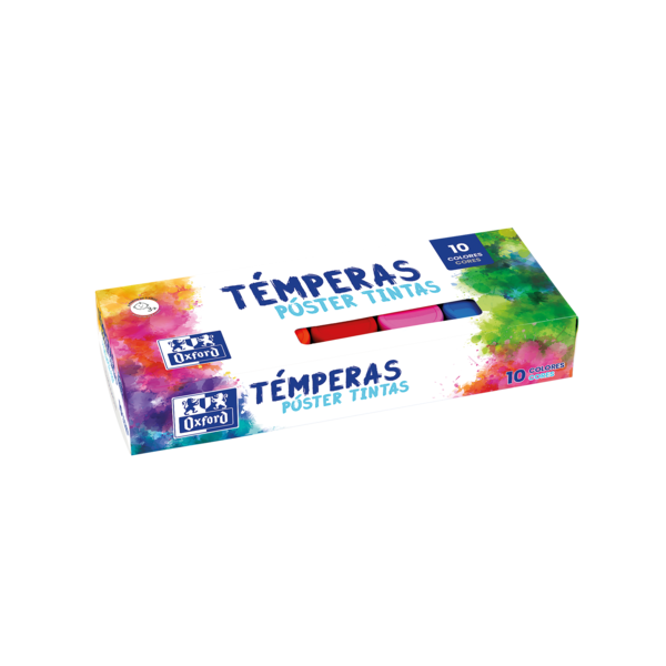 Oxford Temperas 20Ml - Alta Pigmentacion - Facil De Mezclar - 10 Colores