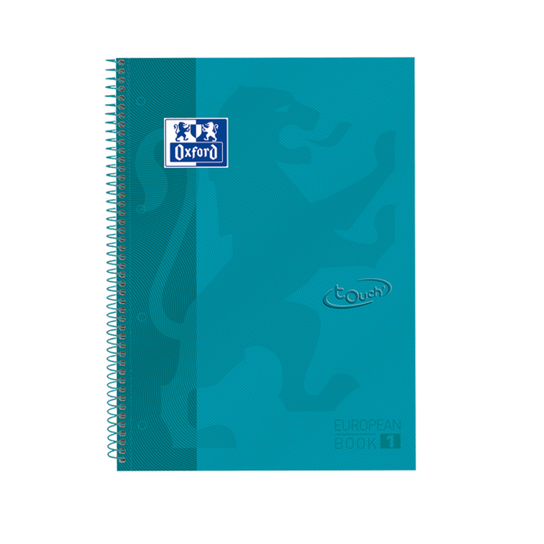 Oxford School Touch Europeanbook 1 A4+ Tapa Extradura - Cuaderno De Tamaño A4+ - Tapa Resistente De Extradura - Cuadricula De 5X5 - 80 Hojas