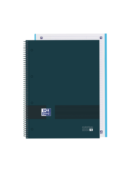 Oxford & You A4+ Europeanbook - Tapa Extradura Resistente - Cuaderno Con 80 Hojas - Cuadricula 5X5 - Color Azul