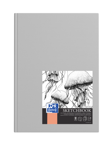 Oxford Artbooks A5 Tapa Extradura - Cuaderno Cosido Para Esbozos - 96 Hojas De 100Gr - Colores Surtidos