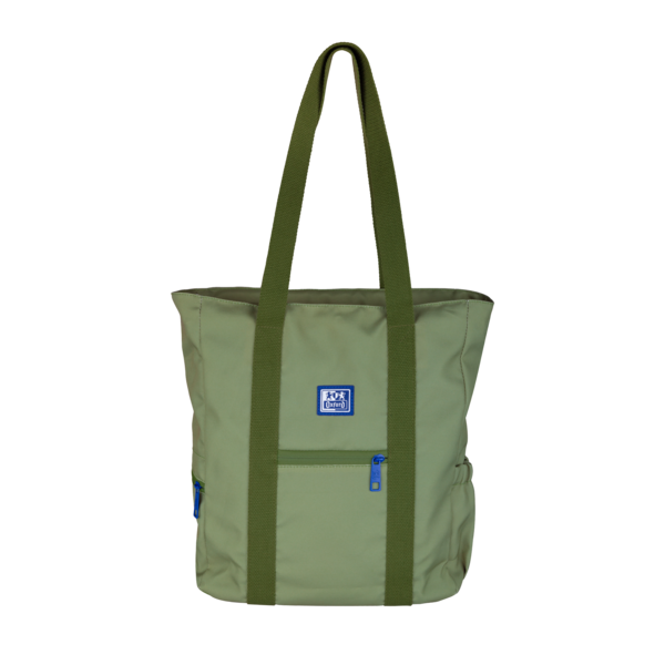 Oxford B-Ready Tote Bag Poliester Reciclado Rpet - Asa Larga Para Bandolera - Color Verde