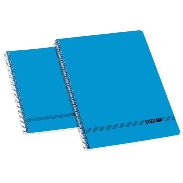 Enri Oficina Fº Tapa Blanda Cuaderno Espiral Liso - Tamaño Fº - Tapa Blanda - Cuaderno Con Espiral - Ideal Para La Oficina - Color Azul